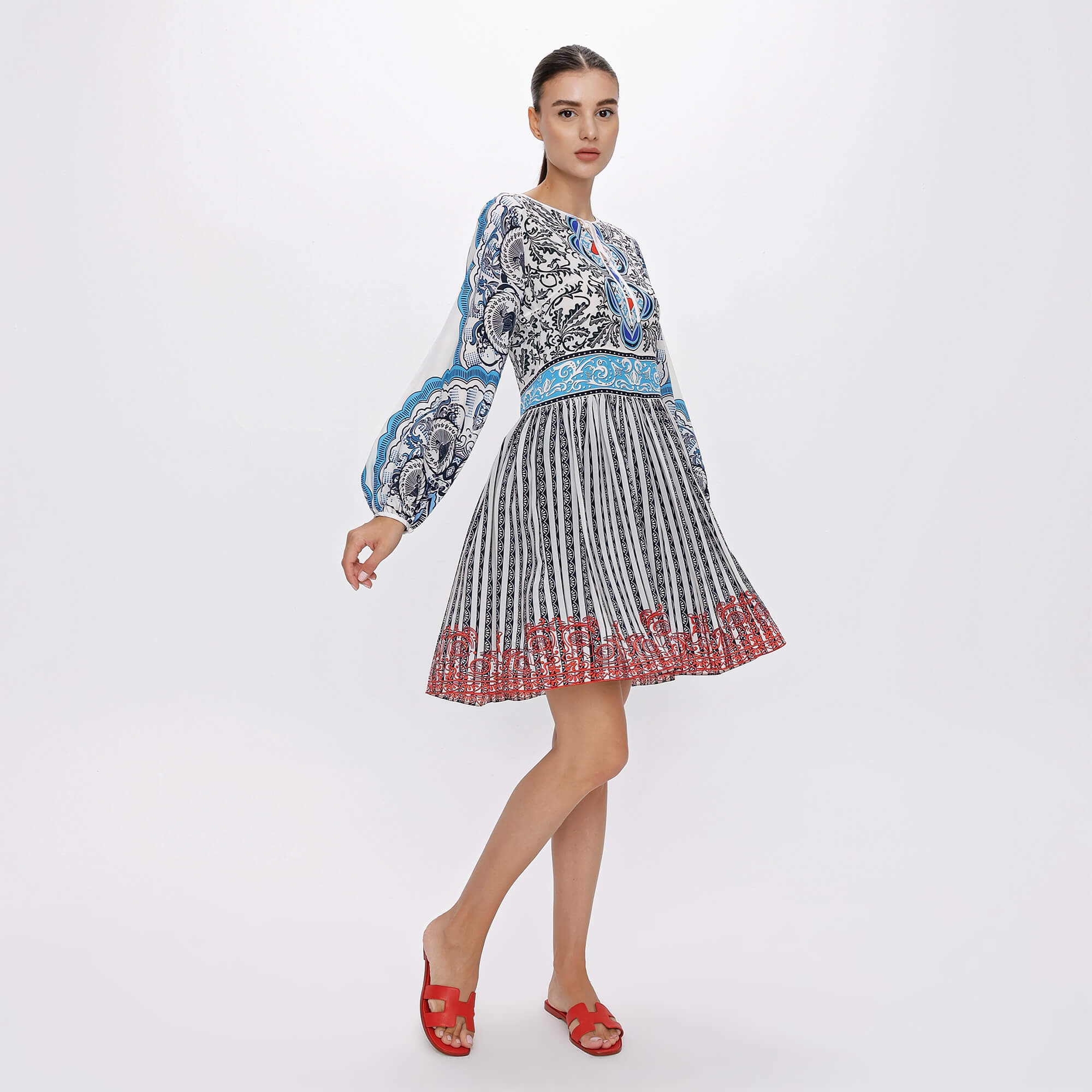 Mary Katrantzou - Blue Etnic Design Dress